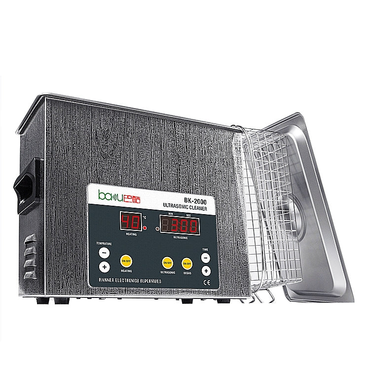 BAKU BK-2000 120W 3.36L LCD Display Heating Ultrasonic Cleaner with Basket, AC 220V, EU Plug - free shipping - PMC TechLife - Order now!
