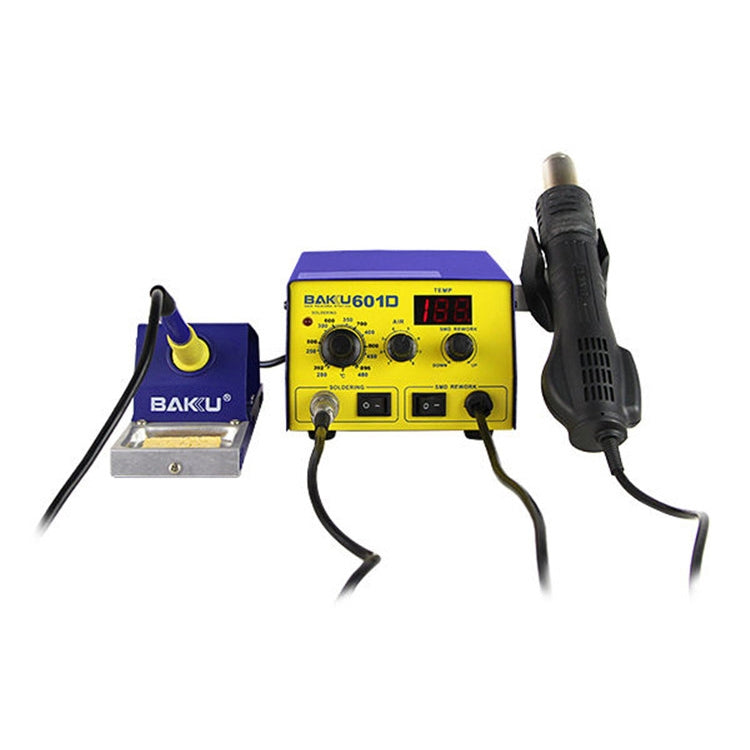 BAKU BK-601D AC 220V LED Display 2 in 1 Hot Air Gun Soldering Iron Soldering Station - Electric Soldering Iron by BAKU | Online Shopping South Africa | PMC Jewellery | Buy Now Pay Later Mobicred