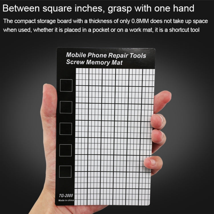 Universal Magnetic Screws Mat for Phone Repair, Size: 14.5x9cm - free shipping - PMC TechLife - Order now!