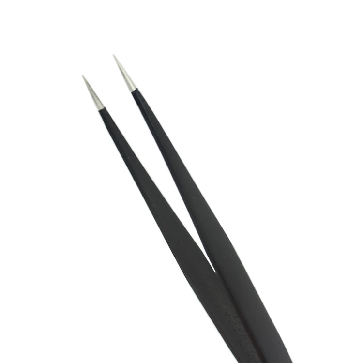 JIAFA JF-603 Straight Tip Tweezers (Black) - Tweezers by JIAFA | Online Shopping South Africa | PMC Jewellery