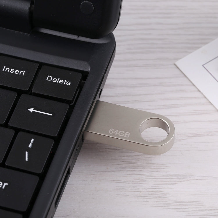 64GB Metal USB 2.0 Flash Disk - USB Flash Drives by PMC TechLife | Online Shopping South Africa | PMC TechLife