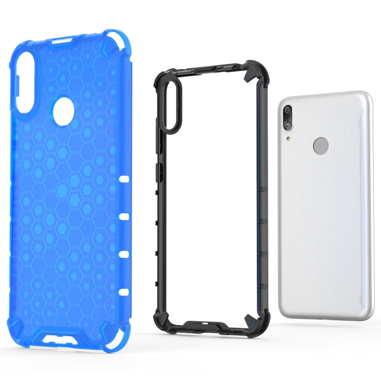 Honeycomb Shockproof PC + TPU Case for Huawei Y7(2019) (Black) - Huawei Cases by PMC TechLife | Online Shopping South Africa | PMC TechLife | Buy Now Pay Later Mobicred