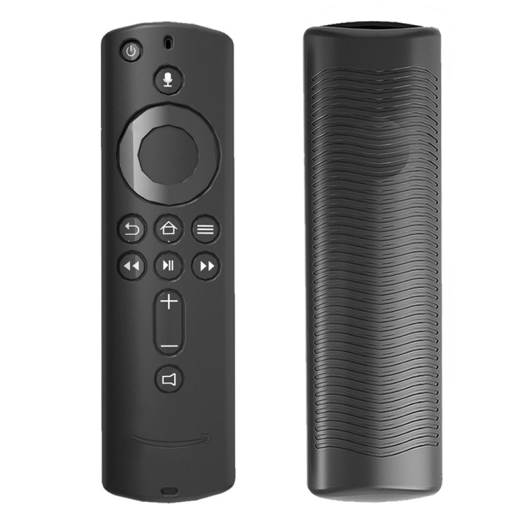 Non-slip Texture Washable Silicone Remote Control Cover for Amazon Fire TV Remote Controller (Black) - Remote Control Covers by PMC TechLife | Online Shopping South Africa | PMC TechLife