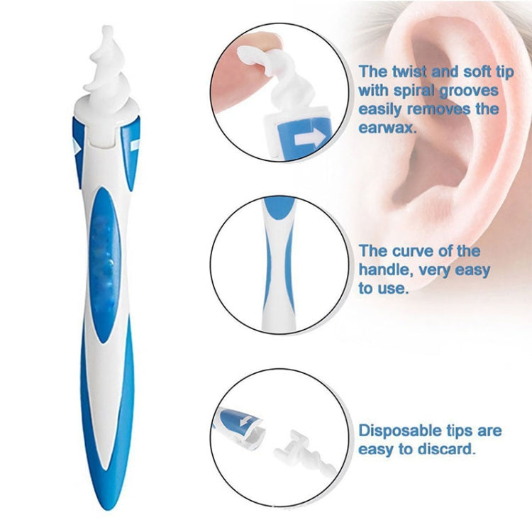 Smart Swab Plastic Ear Cleaner Earwax Removal Tool with 15 Replacement Parts - Ear Care Tools by PMC Jewellery | Online Shopping South Africa | PMC Jewellery