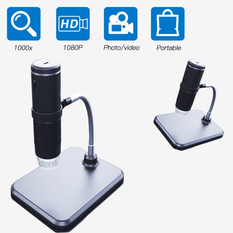 F210 HD 1080P WIFI 1000X Magnification Digital Microscope with 8 LED Light - Digital Microscope by PMC Jewellery | Online Shopping South Africa | PMC Jewellery | Buy Now Pay Later Mobicred