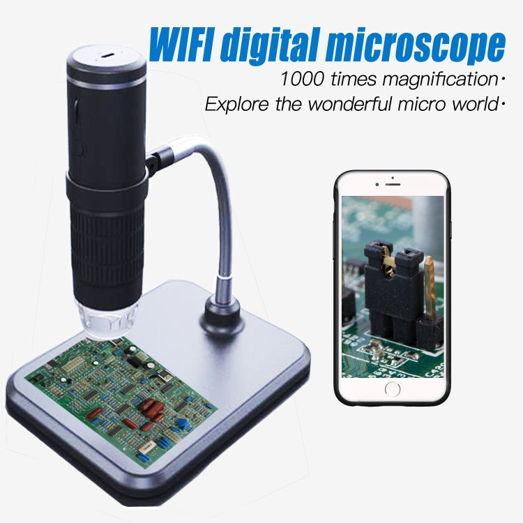 F210 HD 1080P WIFI 1000X Magnification Digital Microscope with 8 LED Light - Digital Microscope by PMC Jewellery | Online Shopping South Africa | PMC Jewellery | Buy Now Pay Later Mobicred