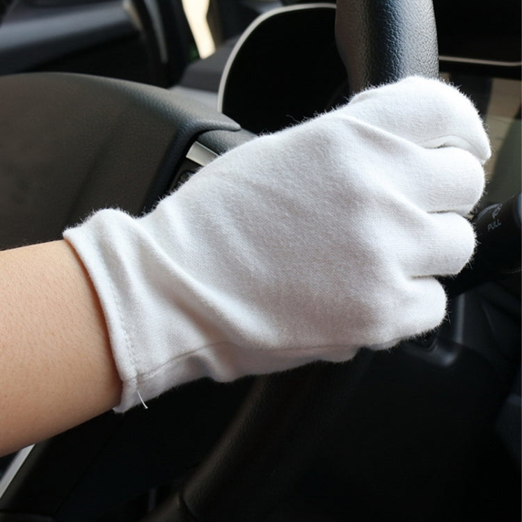 12 Pairs Pure Cotton Working Gloves, Thin Section - free shipping - PMC TechLife - Order now!
