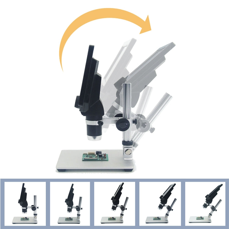 G1200 7 inch LCD Screen 1200X Portable Electronic Digital Desktop Stand Microscope, US Plug - Digital Microscope by PMC Jewellery | Online Shopping South Africa | PMC Jewellery | Buy Now Pay Later Mobicred