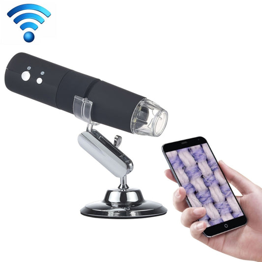 50X~1000X Magnifier HD Image Sensor 1920x1080P USB WiFi Digital Microscope with 8 LED & Professional Stand (Black) - Digital Microscope by PMC Jewellery | Online Shopping South Africa | PMC Jewellery | Buy Now Pay Later Mobicred