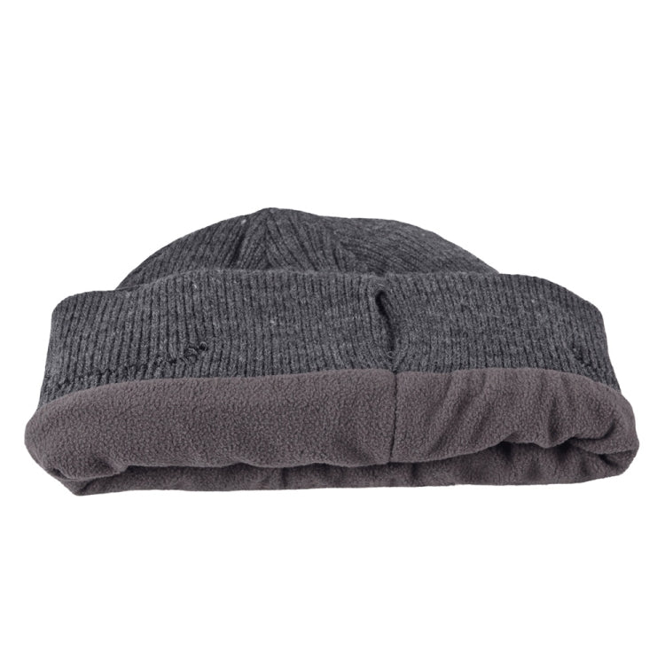 Bluetooth Warm Knit Hat, Supports Phone Answering & Bluetooth Photo Taking & Music Playing (Dark Gray) - Knitted Cap by PMC Jewellery | Online Shopping South Africa | PMC Jewellery