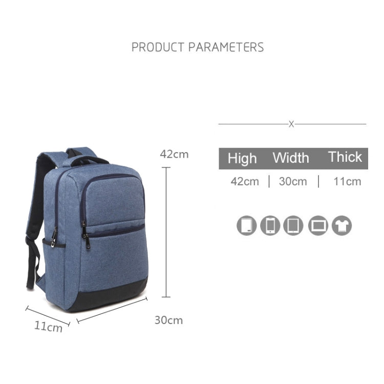 Universal Multi-Function Oxford Cloth Laptop Computer Shoulders Bag Business Backpack Students Bag, Size: 42x30x11cm, For 15.6 inch and Below Macbook, Samsung, Lenovo, Sony, DELL Alienware, CHUWI, ASUS, HP(Black) - Backpack by PMC Jewellery | Online Shopping South Africa | PMC Jewellery