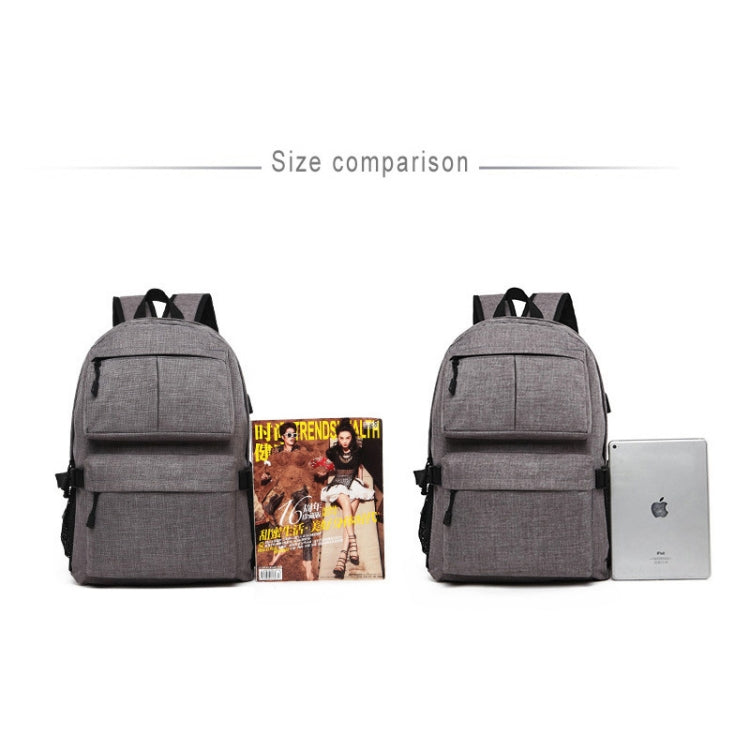 Universal Multi-Function Oxford Cloth Laptop Shoulders Bag Backpack with External USB Charging Port, Size: 46x32x12cm, For 15.6 inch and Below Macbook, Samsung, Lenovo, Sony, DELL Alienware, CHUWI, ASUS, HP(Black) - Backpack by PMC Jewellery | Online Shopping South Africa | PMC Jewellery