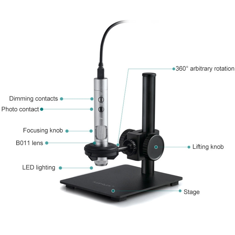 Supereyes B011 HD Digital Electronic Microscope Industrial Mobile Phone Repair Magnifying Glass - free shipping - PMC TechLife - Order now!