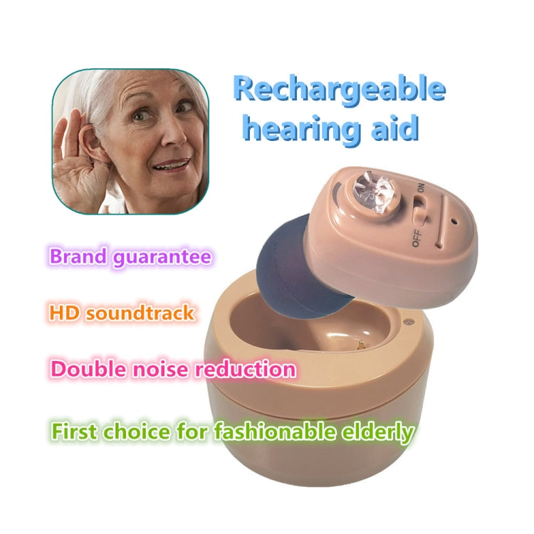 KAIXINWEI VHP-601 DC3.7V In-ear Bluetooth Hearing Aid Sound Amplifier (Black) - Hearing Aids by PMC TechLife | Online Shopping South Africa | PMC TechLife