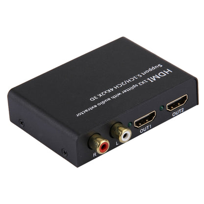 HDMI 1x2 Splitter with Audio Extractor, Support 5.1CH / 2CH, 4Kx2K, 3D - Splitter by PMC Jewellery | Online Shopping South Africa | PMC Jewellery