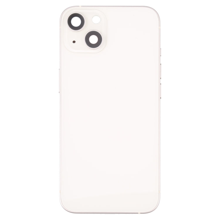 For iPhone 13 Battery Back Cover with Side Keys & Card Tray & Power + Volume Flex Cable & Wireless Charging Module(White) - Back Cover by PMC TechLife | Online Shopping South Africa | PMC TechLife