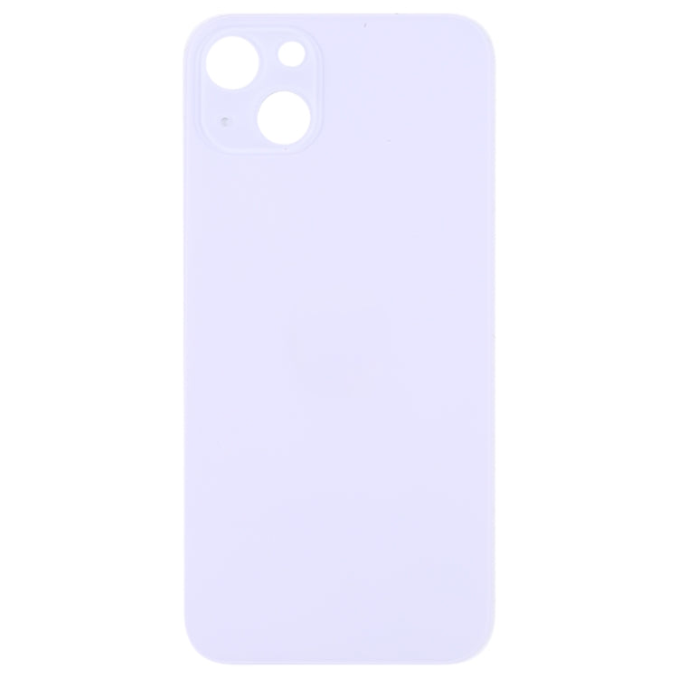 For iPhone 14 Plus Easy Replacement Big Camera Hole Glass Back Battery Cover(Purple) -  by PMC Jewellery | Online Shopping South Africa | PMC Jewellery