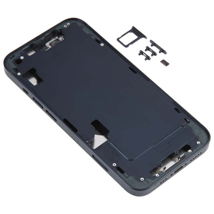 For iPhone 14 Battery Back Cover with Middle Frame / Side Keys(Black) -  by PMC TechLife | Online Shopping South Africa | PMC TechLife