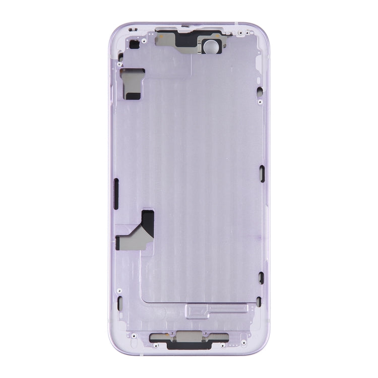 For iPhone 14 Battery Back Cover with Middle Frame / Side Keys(Purple) -  by PMC TechLife | Online Shopping South Africa | PMC TechLife