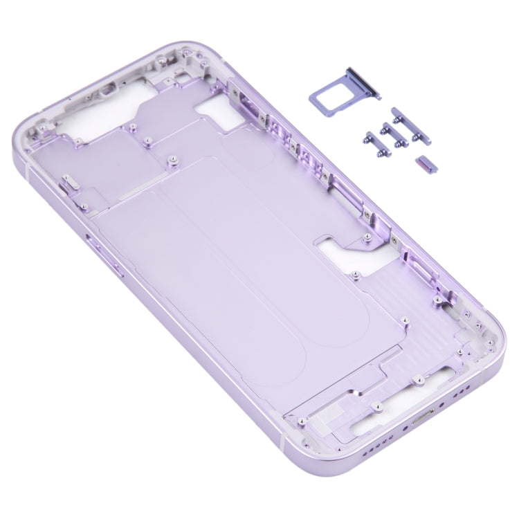 For iPhone 14 Middle Frame with Side Keys (Purple) -  by PMC Jewellery | Online Shopping South Africa | PMC Jewellery