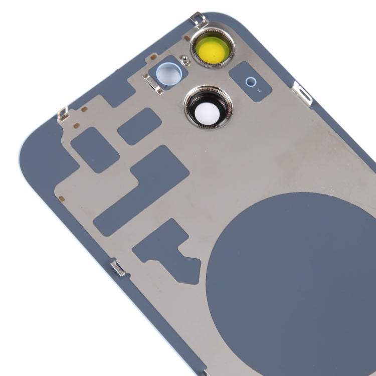 Glass Battery Back Cover with Holder for iPhone 14 Plus(Blue) -  by PMC TechLife | Online Shopping South Africa | PMC TechLife