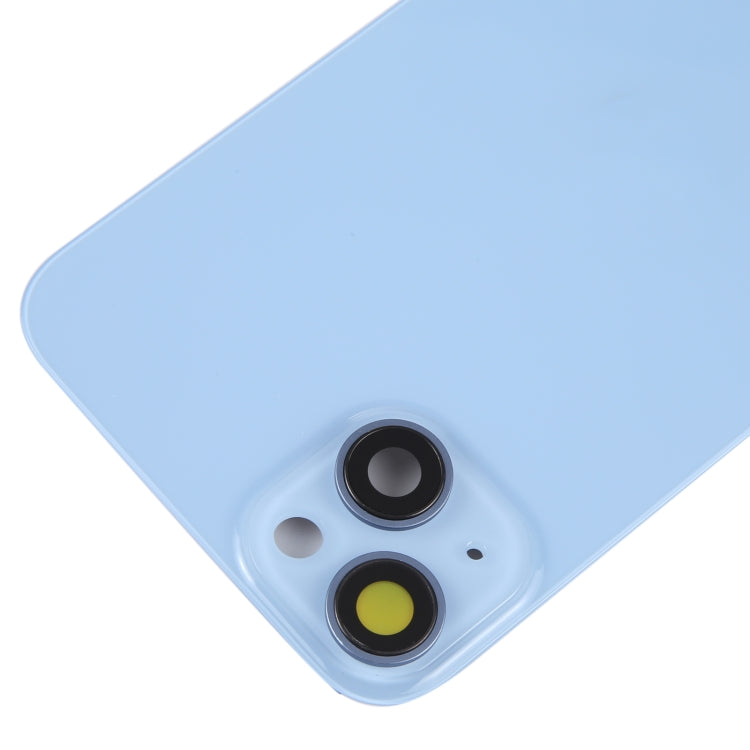 Glass Battery Back Cover with Holder for iPhone 14 Plus(Blue) -  by PMC TechLife | Online Shopping South Africa | PMC TechLife