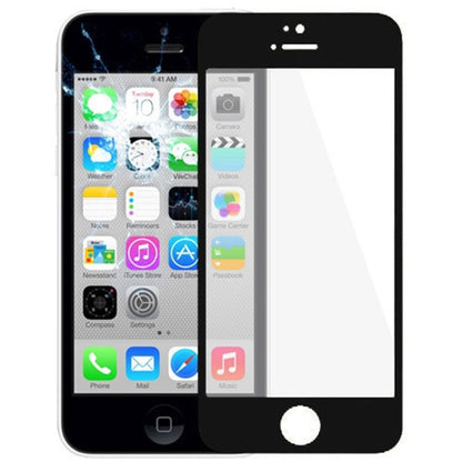 10 PCS for iPhone 5C Front Screen Outer Glass Lens(Black) - iPhone 5 Parts by PMC Jewellery | Online Shopping South Africa | PMC Jewellery