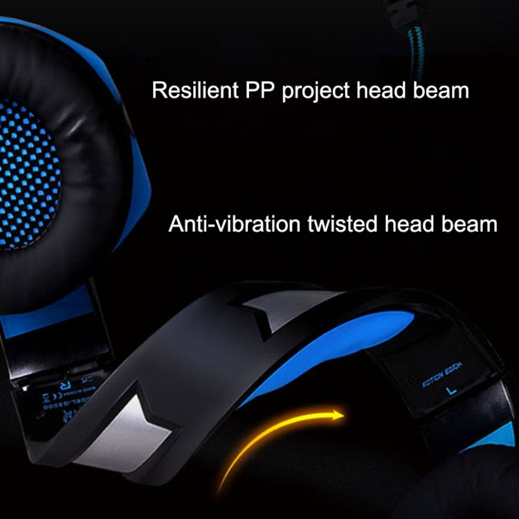 KOTION EACH G2000 Stereo Bass Gaming Headphone with Microphone & LED Light, For PS4, Smartphone, Tablet, Computer, Notebook(Red) - free shipping - PMC TechLife - Order now!