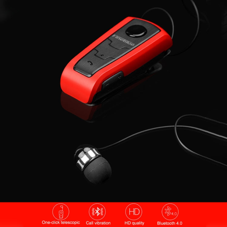Fineblue F910 CSR4.1 Retractable Cable Caller Vibration Reminder Anti-theft Bluetooth Headset(Grey) - free shipping - PMC TechLife - Order now!