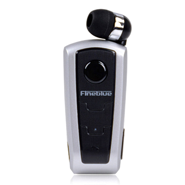 Fineblue F910 CSR4.1 Retractable Cable Caller Vibration Reminder Anti-theft Bluetooth Headset(Silver) - free shipping - PMC TechLife - Order now!