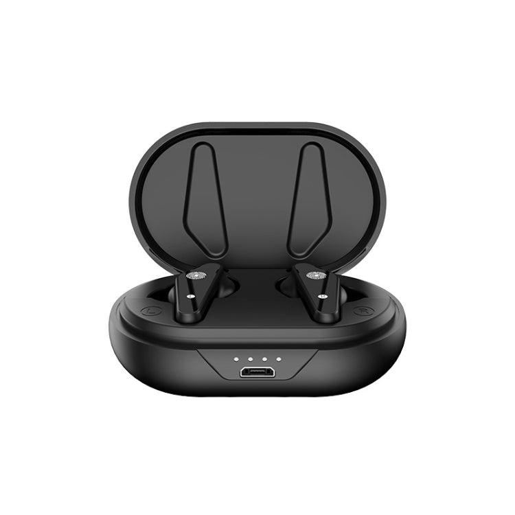 Air Plus Bluetooth 5.0 Mini Binaural Wireless Stereo Sports Bluetooth Earphone with Charging Box(Black) - Bluetooth Earphone by PMC Jewellery | Online Shopping South Africa | PMC Jewellery