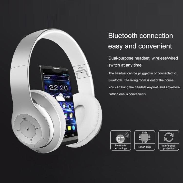L150 Wireless Bluetooth V5.0 Headset (Grey) - Headset & Headphone by PMC TechLife | Online Shopping South Africa | PMC TechLife
