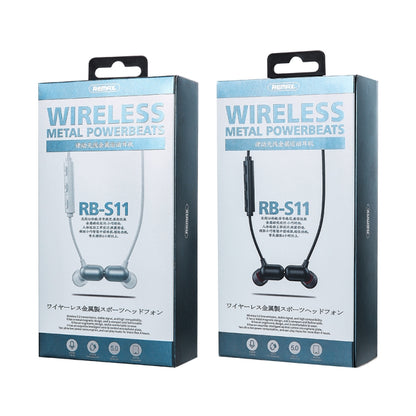 REMAX RB-S11 Lotune Series Wireless Metal Powerbears V5.0 Bluetooth Earphone (White) - Neck-mounted Earphone by REMAX | Online Shopping South Africa | PMC Jewellery