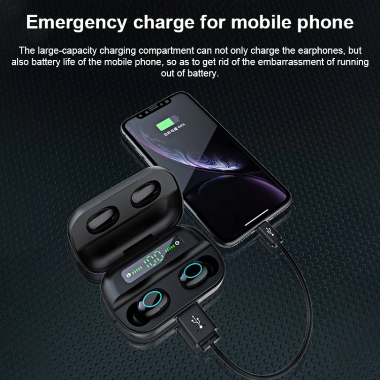 S11 TWS Touch Bluetooth Earphone with Magnetic Charging Box, Support Three-screen LED Power Display - TWS Earphone by PMC TechLife | Online Shopping South Africa | PMC TechLife