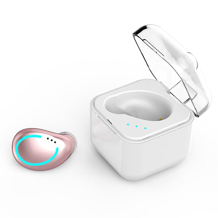 M-B8 Bluetooth 5.0 Mini Invisible In-ear Stereo Wireless Bluetooth Earphone with Charging Box (Rose Gold) - TWS Earphone by PMC TechLife | Online Shopping South Africa | PMC TechLife