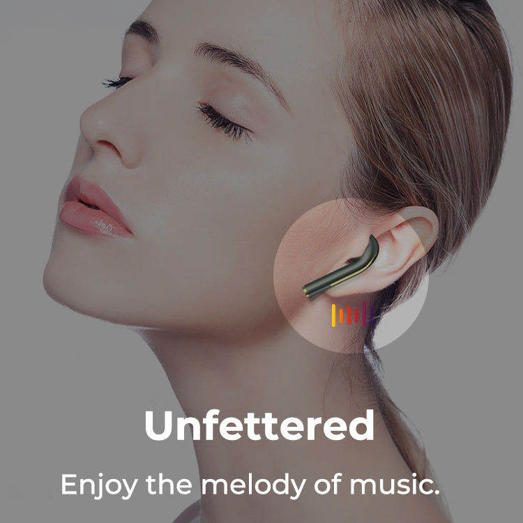 J18 Bluetooth 5.0 TWS Wireless Binaural Bluetooth Earphone with Charging Box(Rose Gold) - TWS Earphone by PMC TechLife | Online Shopping South Africa | PMC TechLife