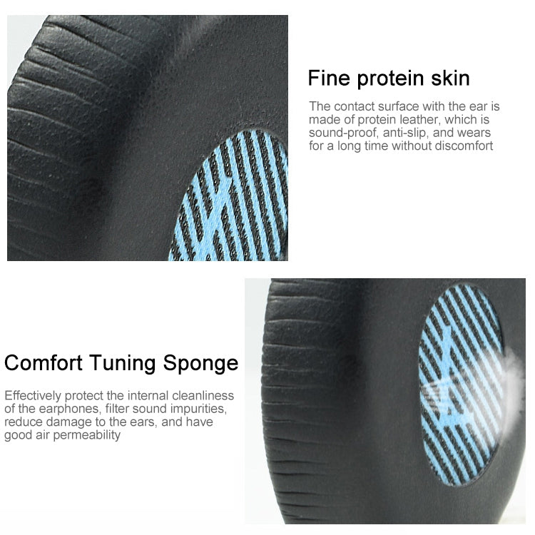 2 PCS For Bose QC3 Headphone Cushion Sponge Cover Earmuffs Replacement Earpads - Earmuff & Pad by PMC TechLife | Online Shopping South Africa | PMC TechLife