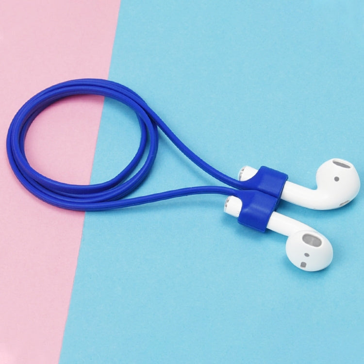 Wireless Bluetooth Headset Anti-lost Rope Magnetic Silicone Lanyard for Apple AirPods 1 / 2(Blue) - Anti-lost & Holder by PMC Jewellery | Online Shopping South Africa | PMC Jewellery