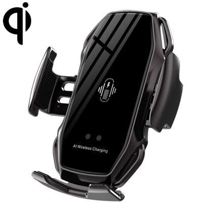 A5 10W Car Infrared Wireless Mobile Auto-sensing Phone Charger Holder, Interface：USB-C / Type-C(Tarnish) - Wireless Charger Holders by PMC Jewellery | Online Shopping South Africa | PMC Jewellery