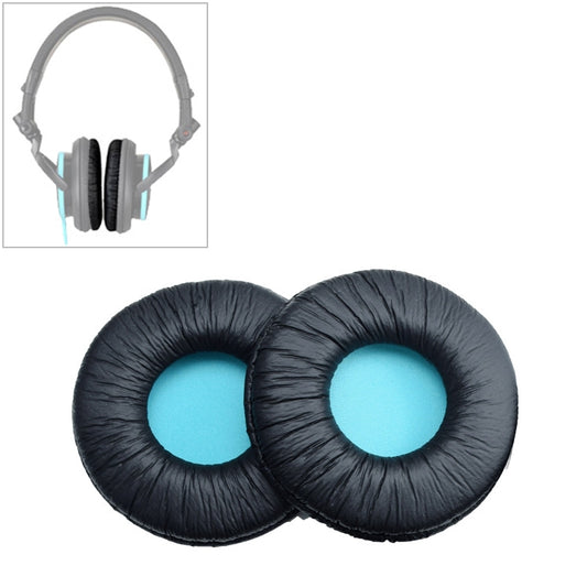 2 PCS For SONY MDR-V55 Earphone Cushion Leather Cover Earmuffs Replacement Earpads (Blue) - Earmuff & Pad by PMC Jewellery | Online Shopping South Africa | PMC Jewellery | Buy Now Pay Later Mobicred