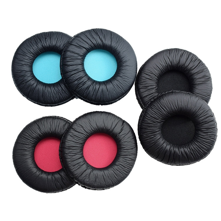 2 PCS For SONY MDR-V55 Earphone Cushion Leather Cover Earmuffs Replacement Earpads (Blue) - Earmuff & Pad by PMC Jewellery | Online Shopping South Africa | PMC Jewellery | Buy Now Pay Later Mobicred