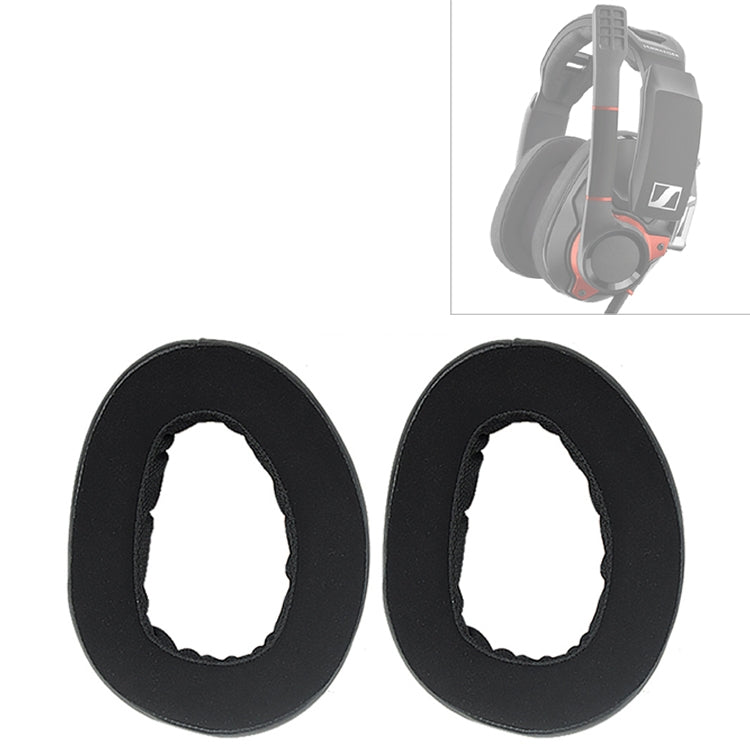 2 PCS For Sennheiser GSP 600 Headphone Cushion Sponge Cover Earmuffs Replacement Earpads - Earmuff & Pad by PMC Jewellery | Online Shopping South Africa | PMC Jewellery