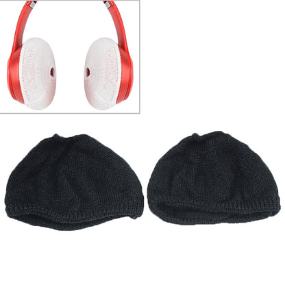 2 PCS Knitted Headphone Dustproof Protective Case for Beats Studio2(Black) - Anti-dust & Ear Caps by PMC Jewellery | Online Shopping South Africa | PMC Jewellery