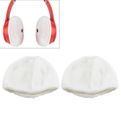 2 PCS Knitted Headphone Dustproof Protective Case for Beats Studio2(White) - Anti-dust & Ear Caps by PMC Jewellery | Online Shopping South Africa | PMC Jewellery