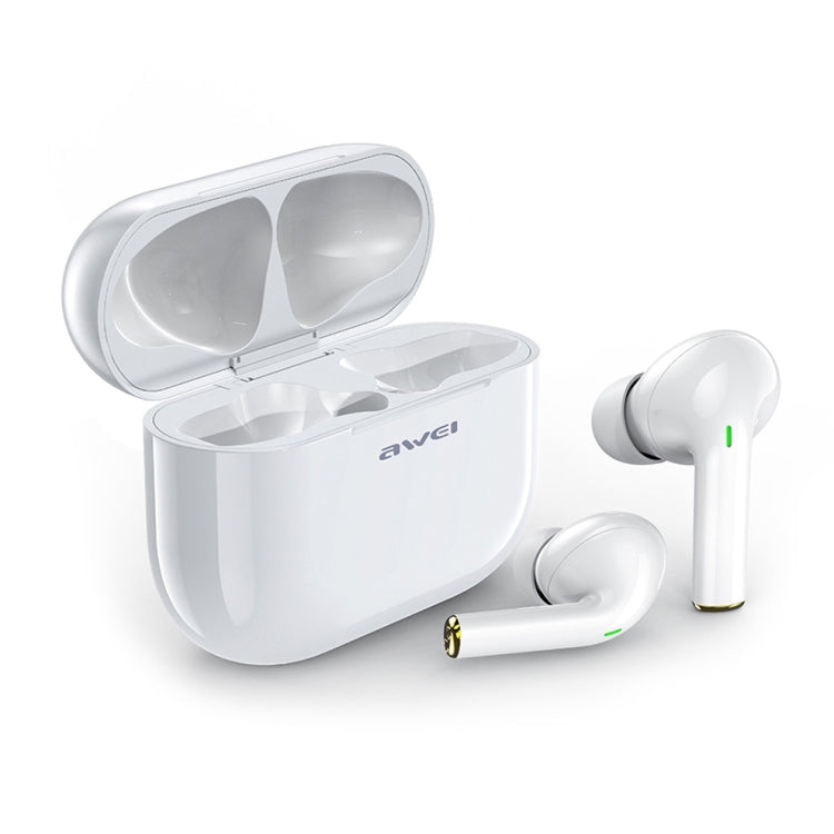 awei T29 Bluetooth V5.0 TWS True Wireless Sports Headset with Charging Case(White) - TWS Earphone by awei | Online Shopping South Africa | PMC Jewellery