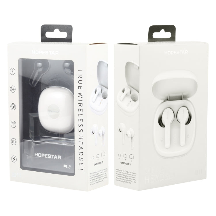 HOPESTAR S11 Bluetooth 5.0 True Wireless Bluetooth Earphone (White) - TWS Earphone by HOPESTAR | Online Shopping South Africa | PMC Jewellery