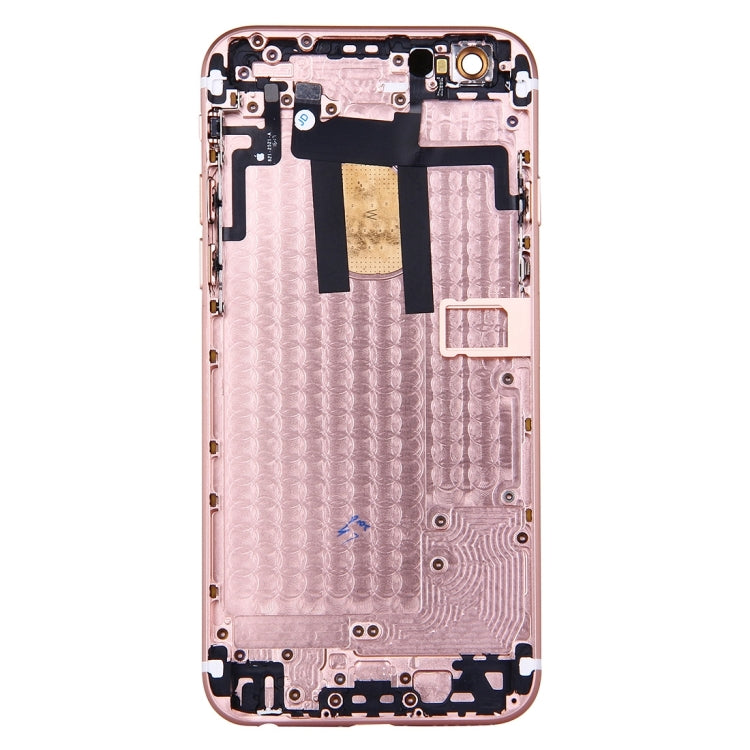 Full Housing Back Cover with Power Button & Volume Button Flex Cable for iPhone 6(Rose Gold) - iPhone 6/6 Plus Parts by PMC Jewellery | Online Shopping South Africa | PMC Jewellery