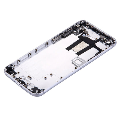 Full Housing Back Cover with Power Button & Volume Button Flex Cable for iPhone 6(Silver) - iPhone 6/6 Plus Parts by PMC Jewellery | Online Shopping South Africa | PMC Jewellery