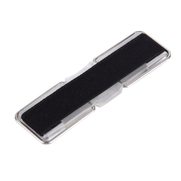 2 in 1 Adjustable Universal Mini Adhesive Holder Stand + Slim Finger Grip, Size: 7.3 x 2.2 x 0.3 cm(Black) - Ring Holder by PMC Jewellery | Online Shopping South Africa | PMC Jewellery