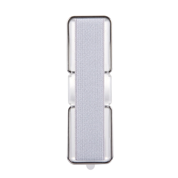 2 in 1 Adjustable Universal Mini Adhesive Holder Stand + Slim Finger Grip, Size: 7.3 x 2.2 x 0.3 cm(Silver) - Ring Holder by PMC TechLife | Online Shopping South Africa | PMC TechLife
